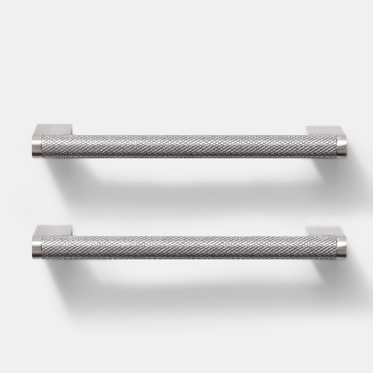 Set maner GOODHOME Khara, otel, 18.8 cm, argintiu, 2 bucati