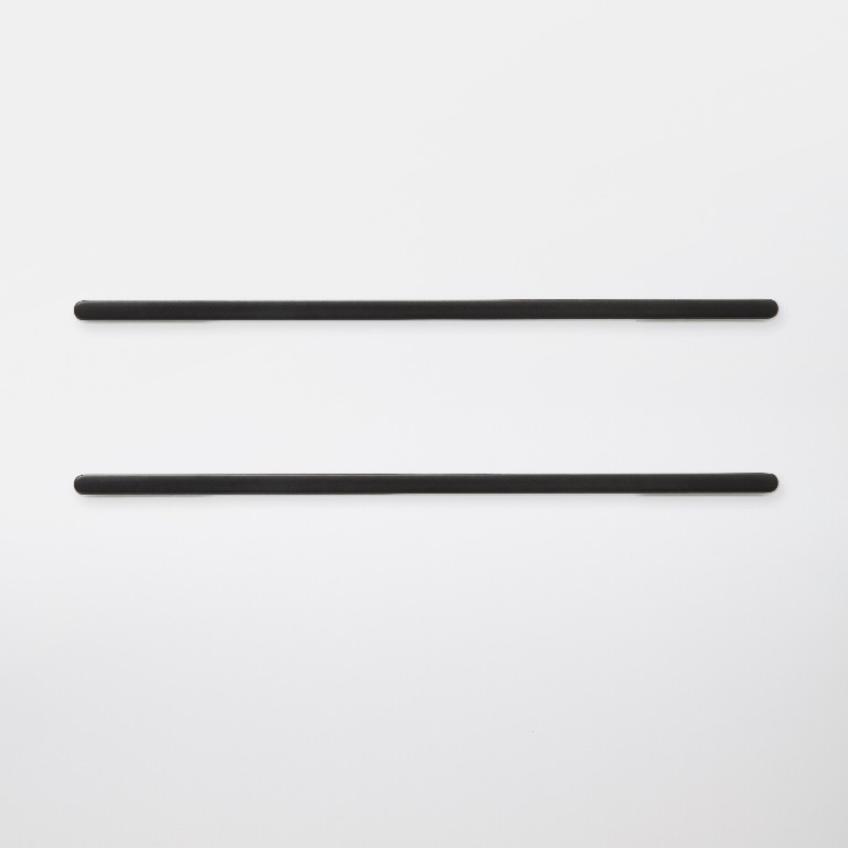 Set manere GOODHOME Cacao, aluminiu, 22 cm, negru, 2 bucati