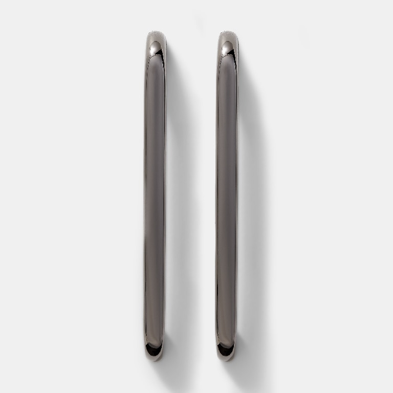 Set manere GOODHOME Condio, aluminiu, 22.5 cm, argintiu, 2 bucati