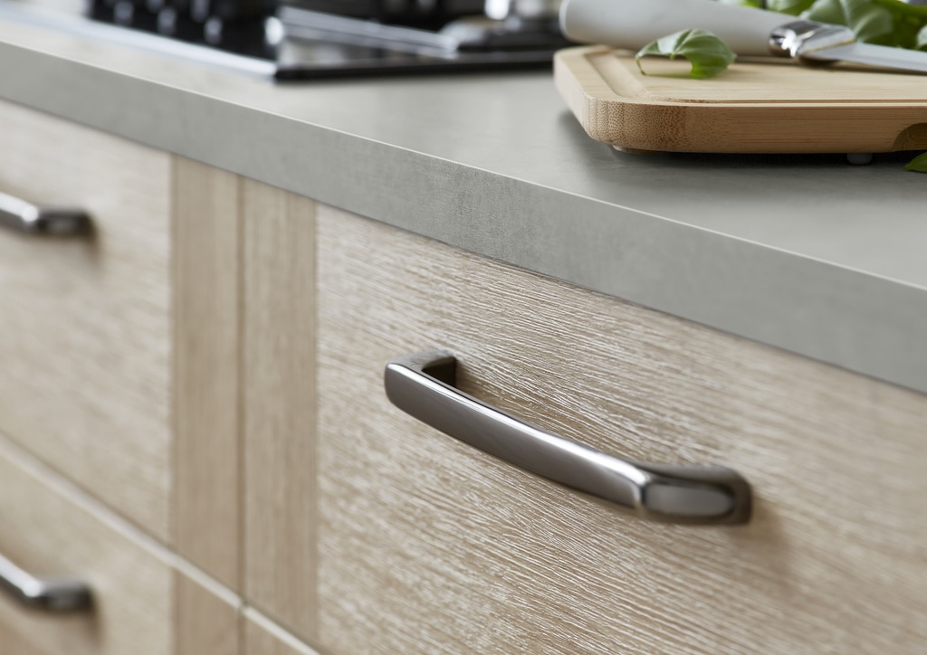 Set manere GOODHOME Condio, aluminiu, 22.5 cm, argintiu, 2 bucati