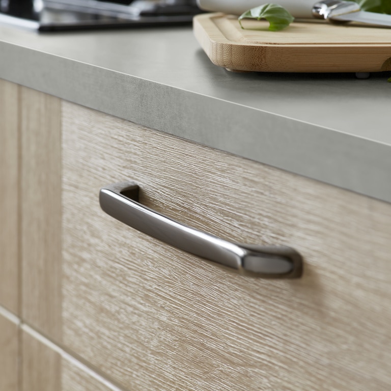 Set manere GOODHOME Condio, aluminiu, 22.5 cm, argintiu, 2 bucati