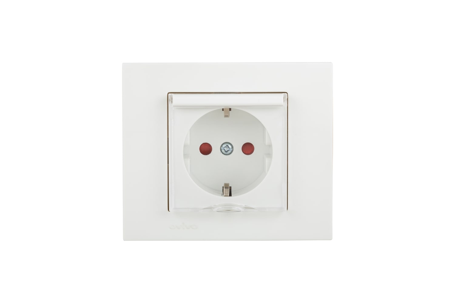 Priza Schuko protectie copii cu capac ST Grano, alba  Ovivo