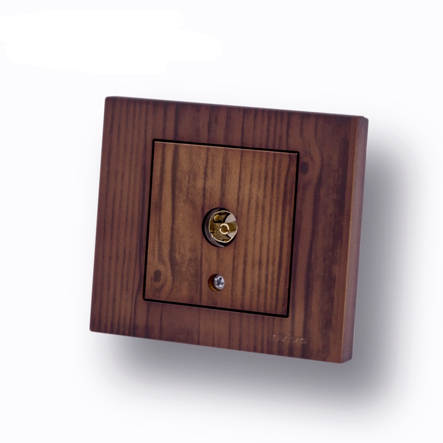 Priza TV Trecere ST Grano Lemn Nuc  Ovivo