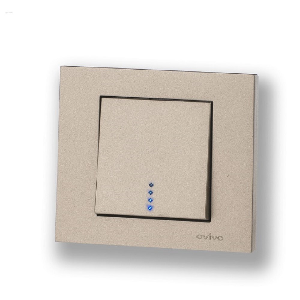 Intrerupator cu Led ST Grano Titan  Ovivo