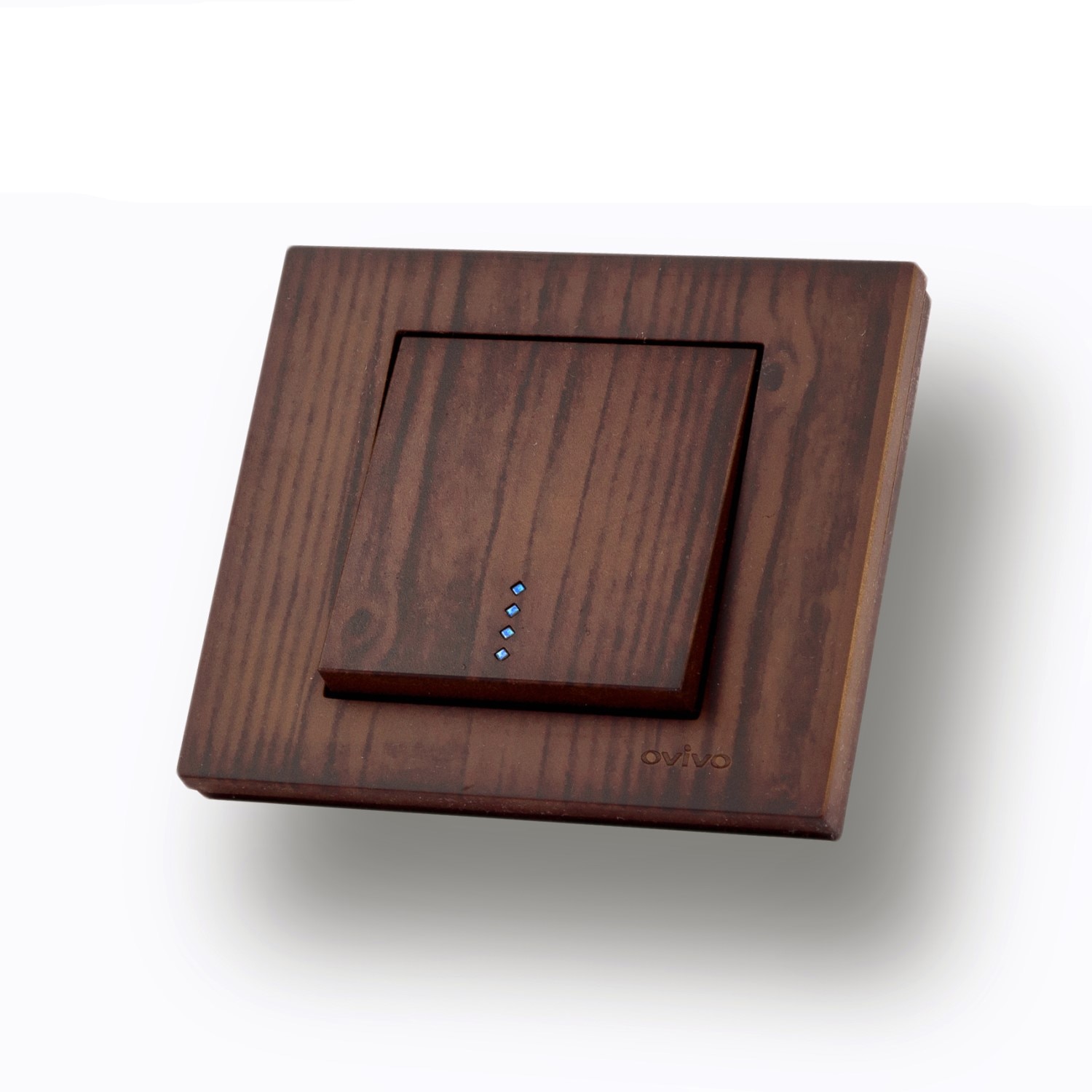 Intrerupator cu Led ST Lemn Nuc  Ovivo
