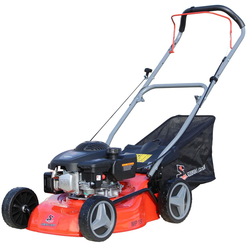 Masina de tuns gazon Media Line, motor benzina, 150 CC, 3.5 CP, latime taiere 41 cm, sac colector 45 L