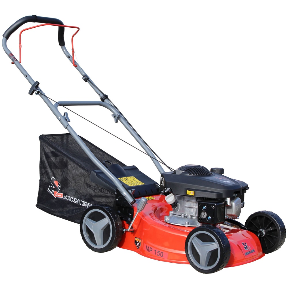 Masina de tuns gazon Media Line, motor benzina, 150 CC, 3.5 CP, latime taiere 41 cm, sac colector 45 L