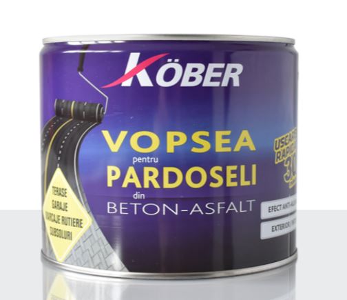 Vopsea pt Pardoseli din Beton Asfalt, 2.5L, Crem   Kober