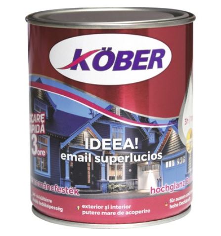 Email lemn / metal, 0.75L, Brun Orange   Kober Ideea