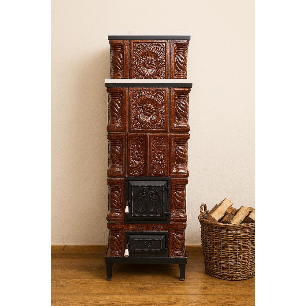 Soba teracota premontata cu 5 randuri, 9kW