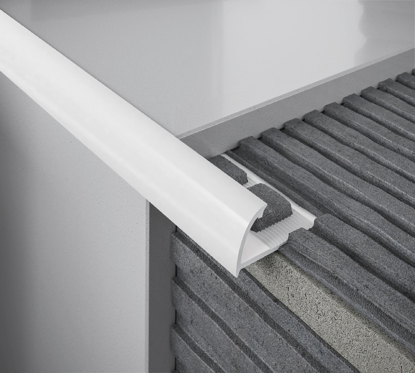 Profil PVC Exterior, Semirotund, 6mm