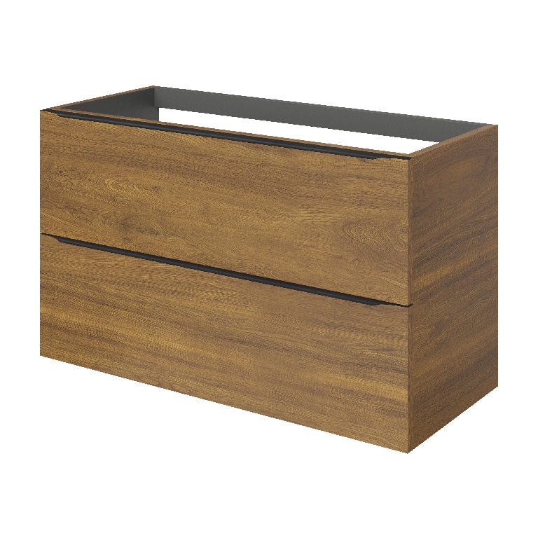 Baza pentru lavoar, suspendata, Nuc, 100 x 60 cm  GoodHome Imandra