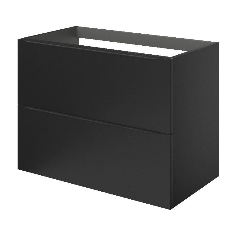 Baza pentru lavoar, suspendata, Negru, 80 x 60 cm  GoodHome Imandra