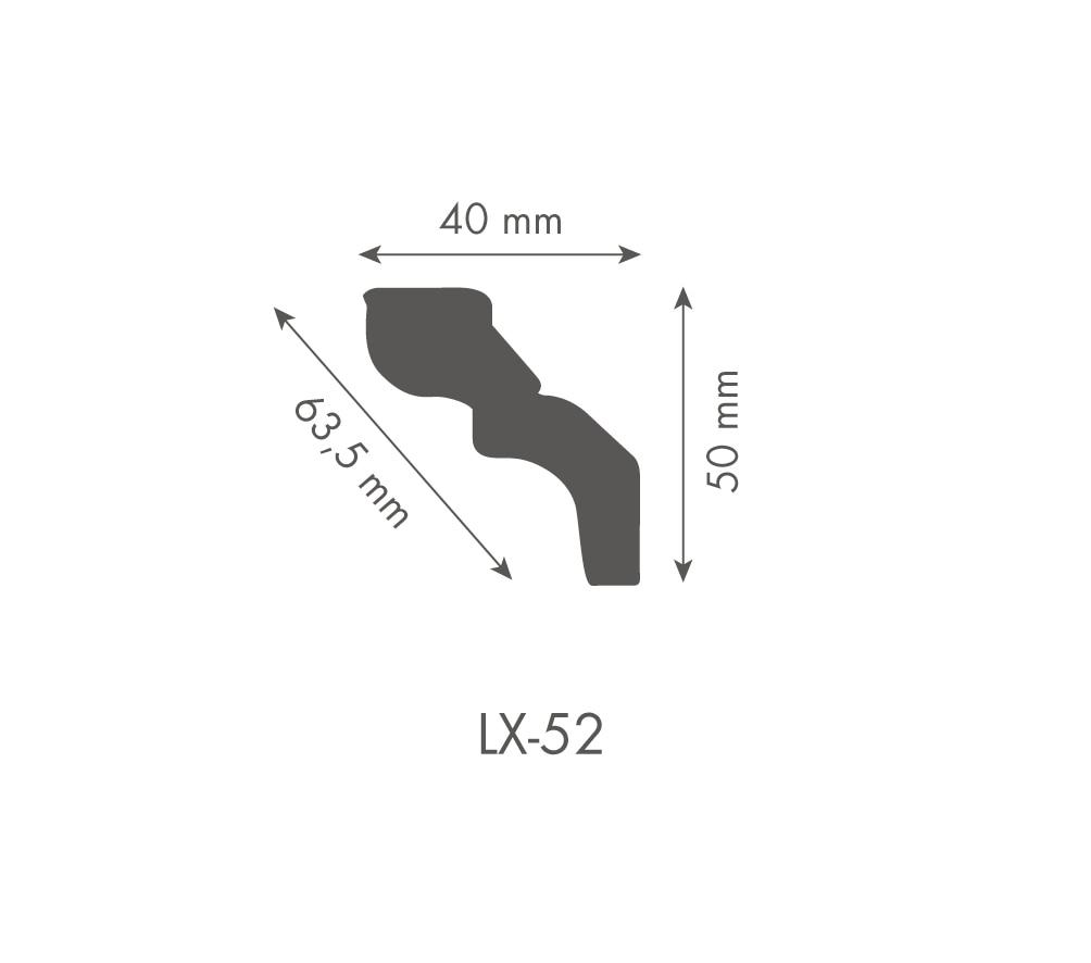 Bagheta Decorativa Lx52 4,9X200Cm, 42Mm  Dynamic