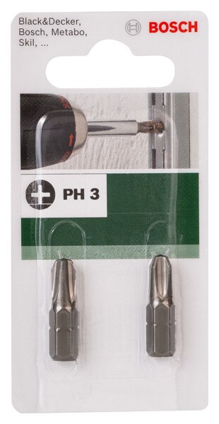 Set 2 biti, PH3, 25 mm  Bosch