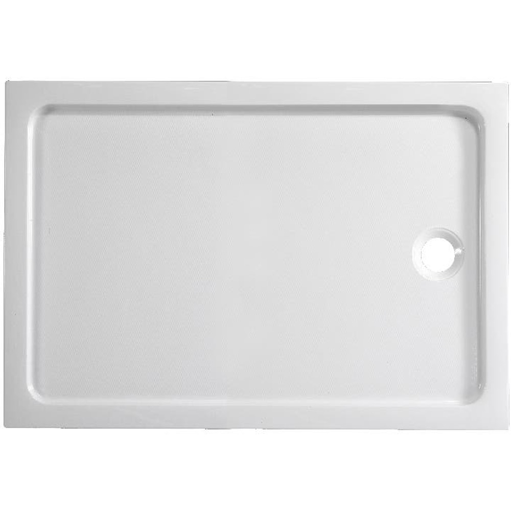 Cadita dus Dommel, dreptunghiulara, ABS si acril, 80 x 100 x 15 cm, alb