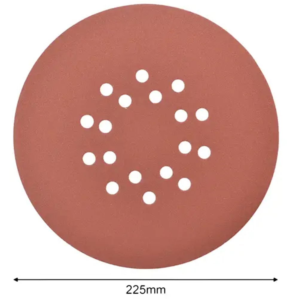  Disc abraziv MAC ALLISTER 101348454, perforat, P120, 5 bucati