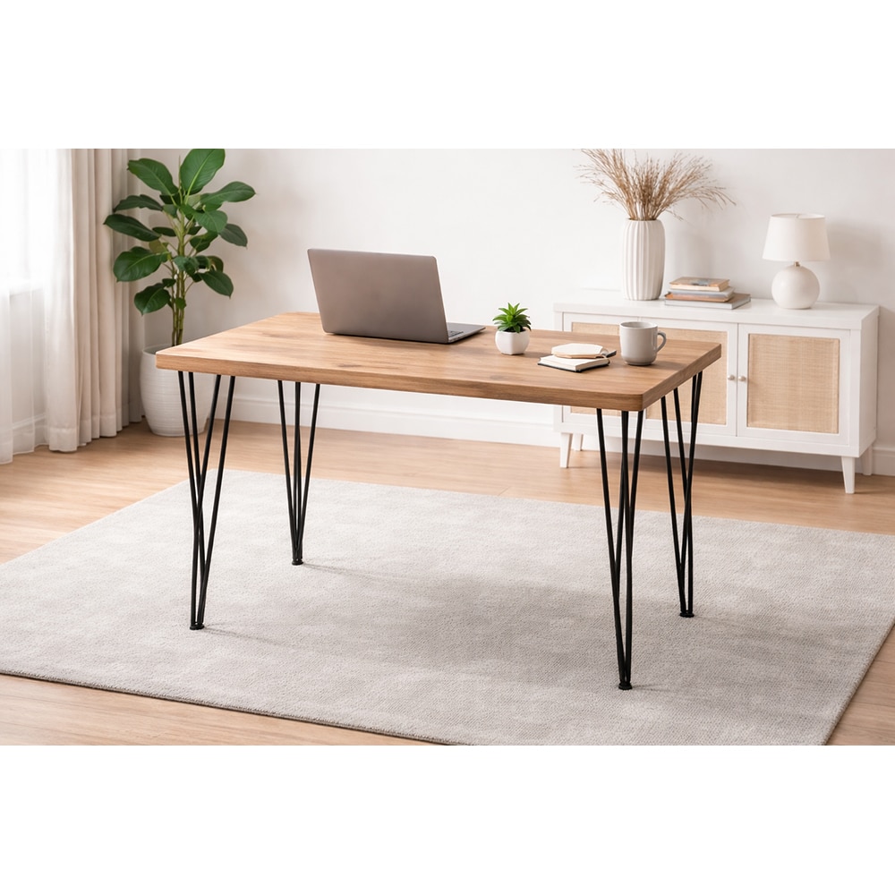 Masa bucatarie WOODART, PAL, 120 x 70 x 75 cm, maro deschis