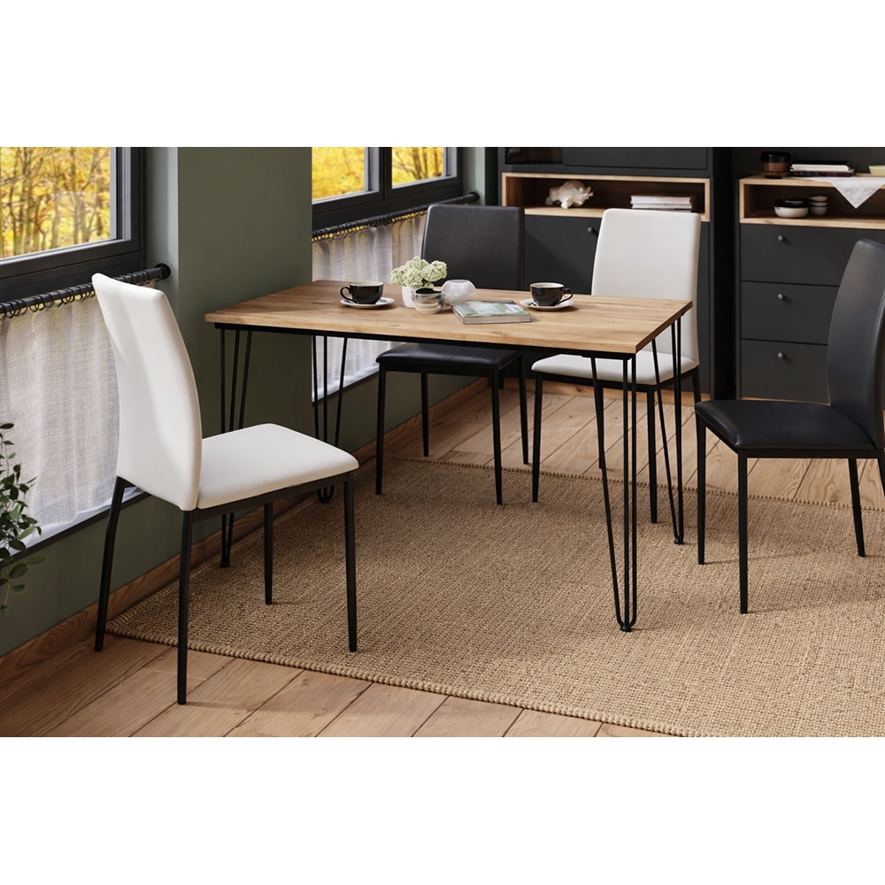 Masa bucatarie WOODART, PAL, 120 x 70 x 75 cm, maro deschis