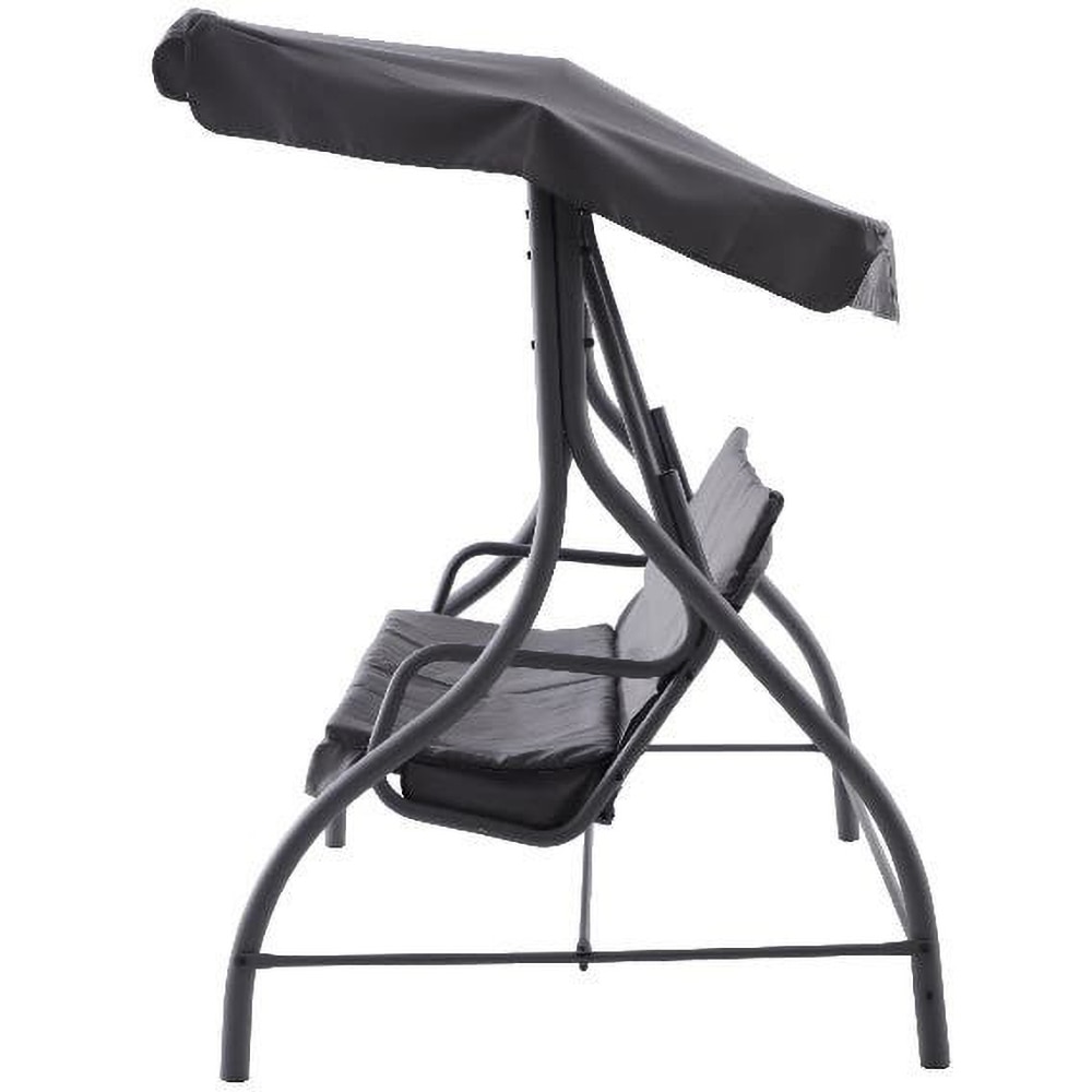 Balansoar gradina GOODHOME Moorea, 3 locuri, 194 x 120 x 167 cm, gri inchis