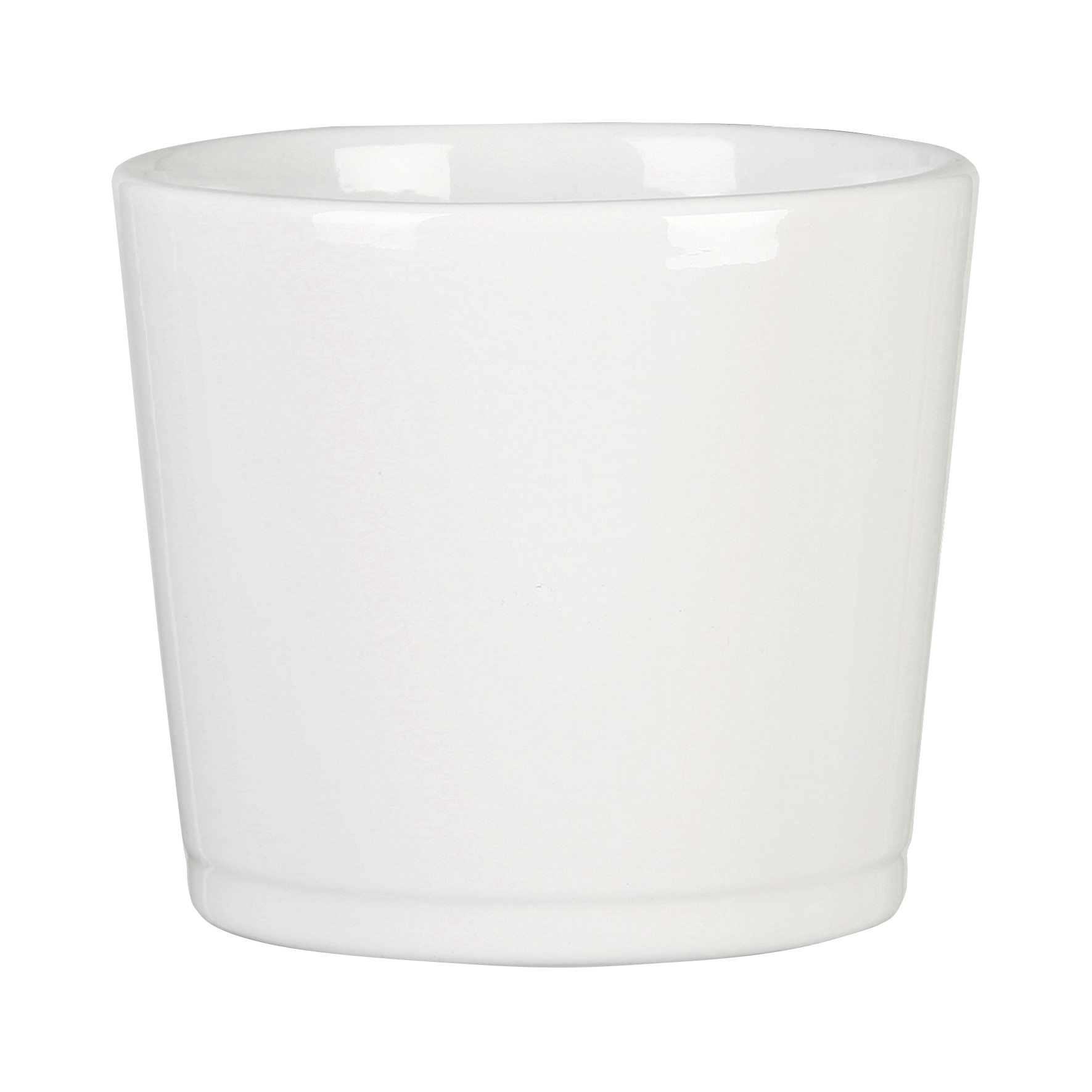 Ghiveci ceramic, rotund, alb, 11 cm  Alaska