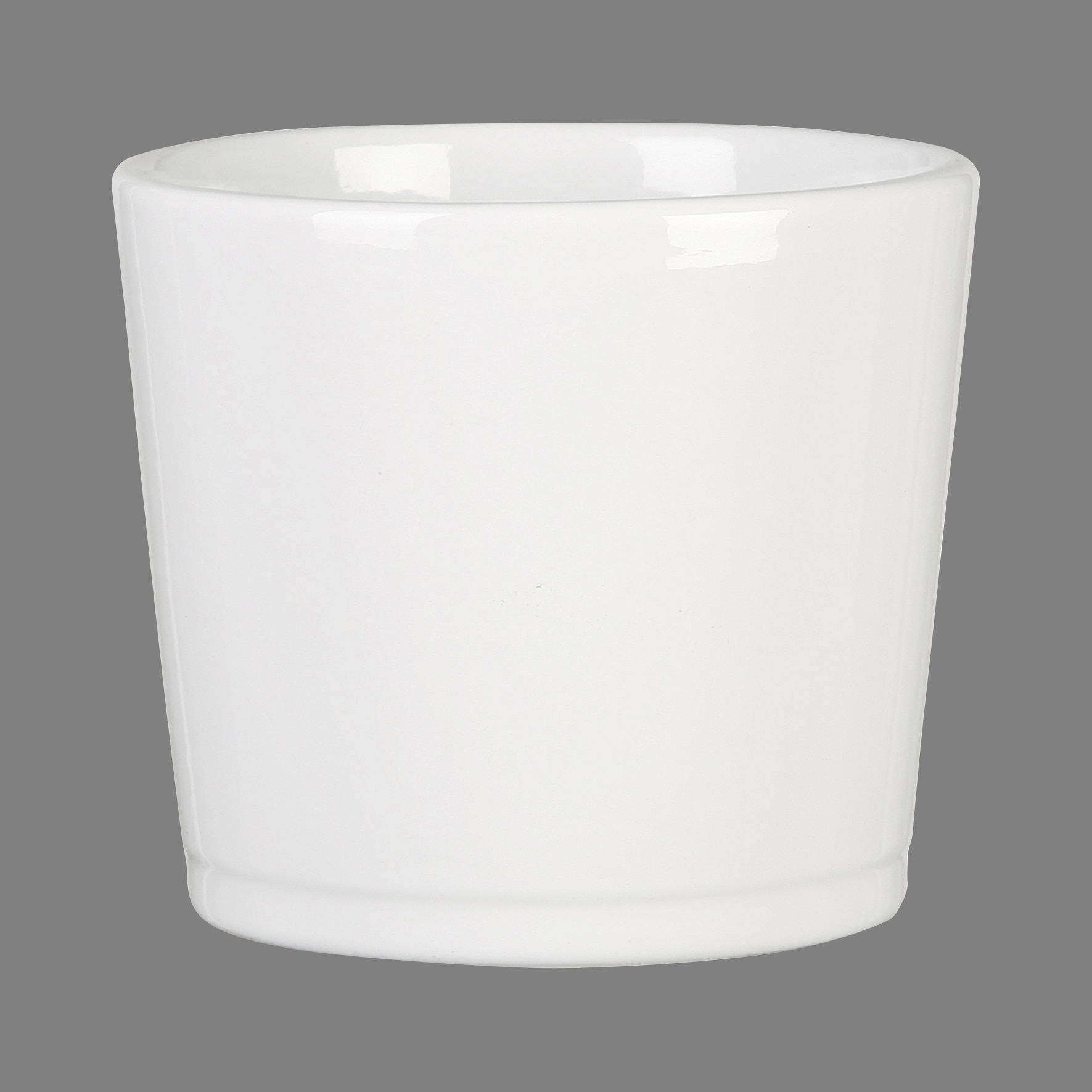 Ghiveci ceramic, rotund, alb, 11 cm  Alaska