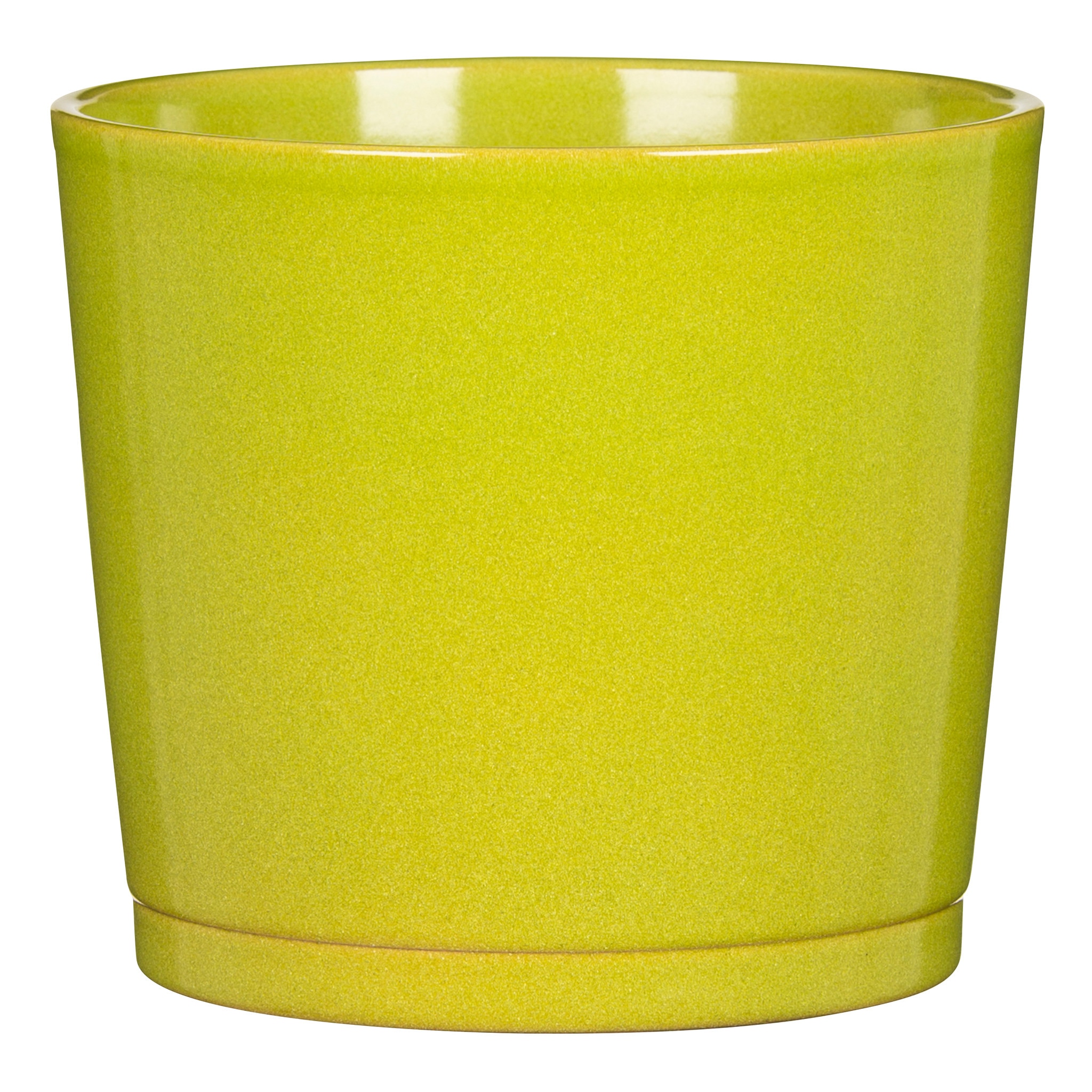 Ghiveci ceramic, rotund, 15 cm  Avocado