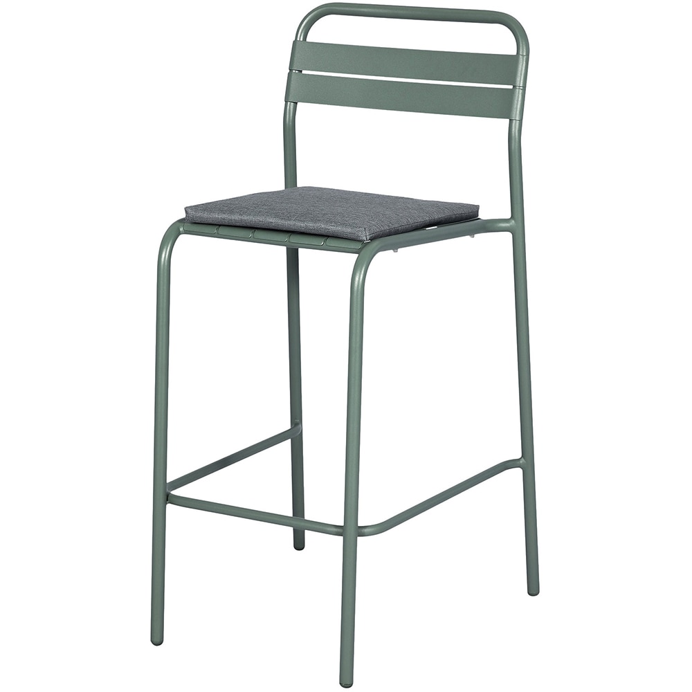 Scaun terasa GOODHOME Lithari, otel, 57 x 53 x 108.5 cm, verde