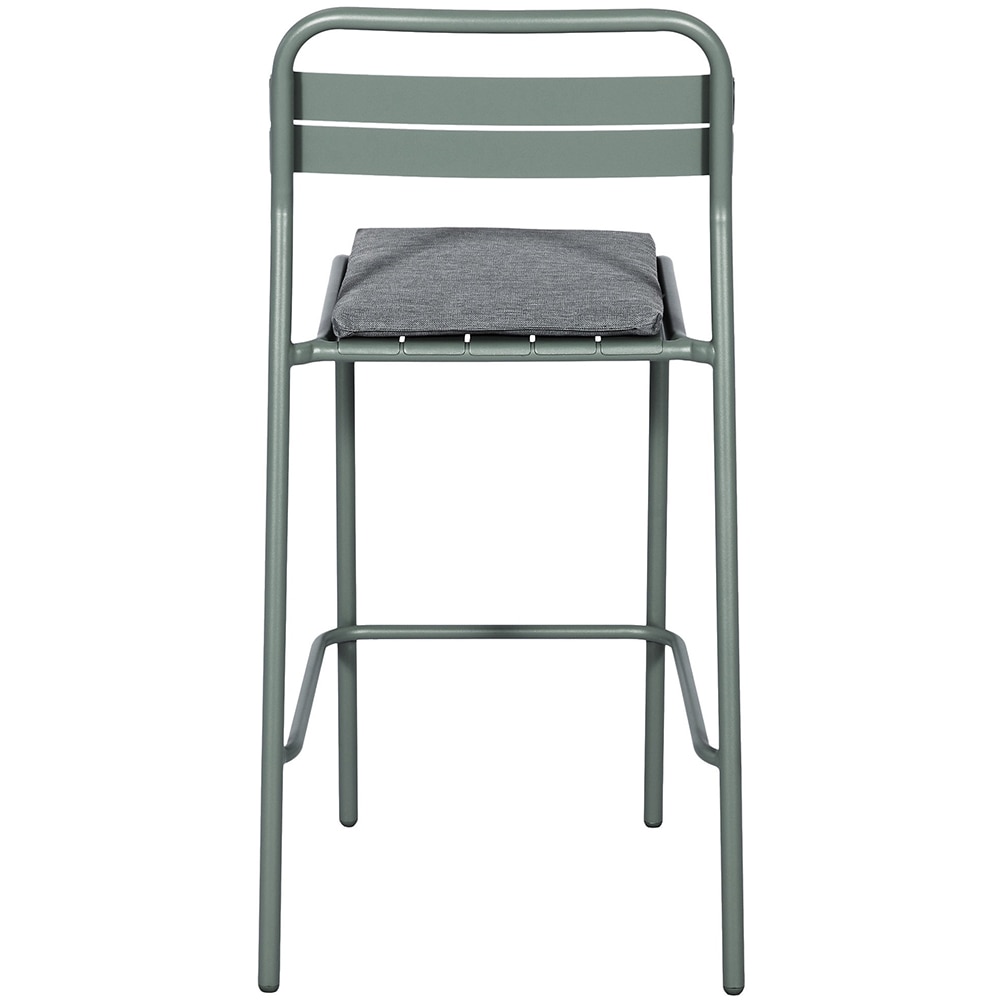 Scaun terasa GOODHOME Lithari, otel, 57 x 53 x 108.5 cm, verde