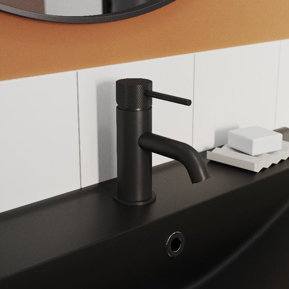 Baterie lavoar GOODHOME Owens, alama, negru