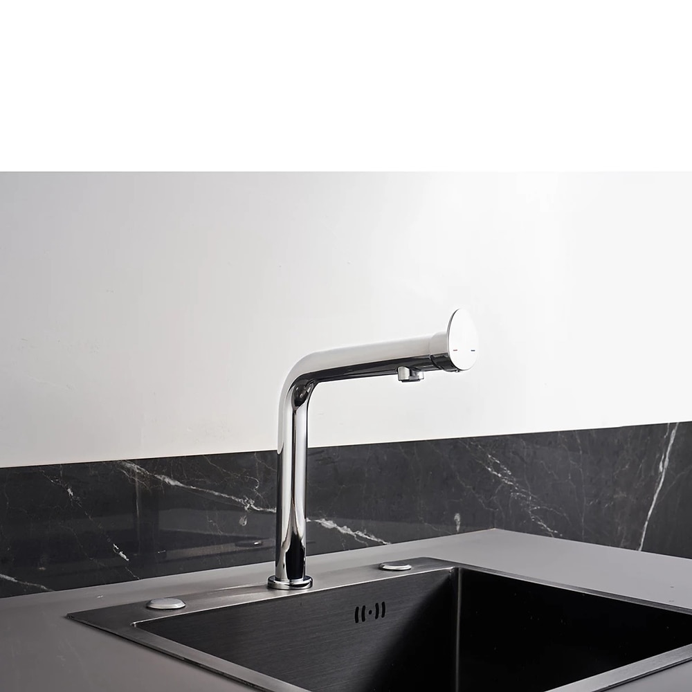 Baterie bucatarie GOODHOME Cascabel, alama, crom