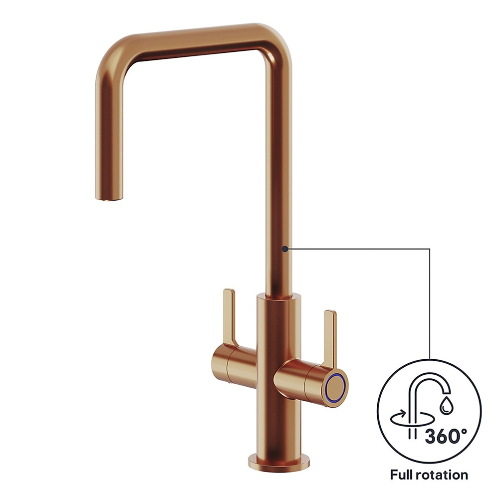 Baterie bucatarie GOODHOME Kamut, alama, cupru