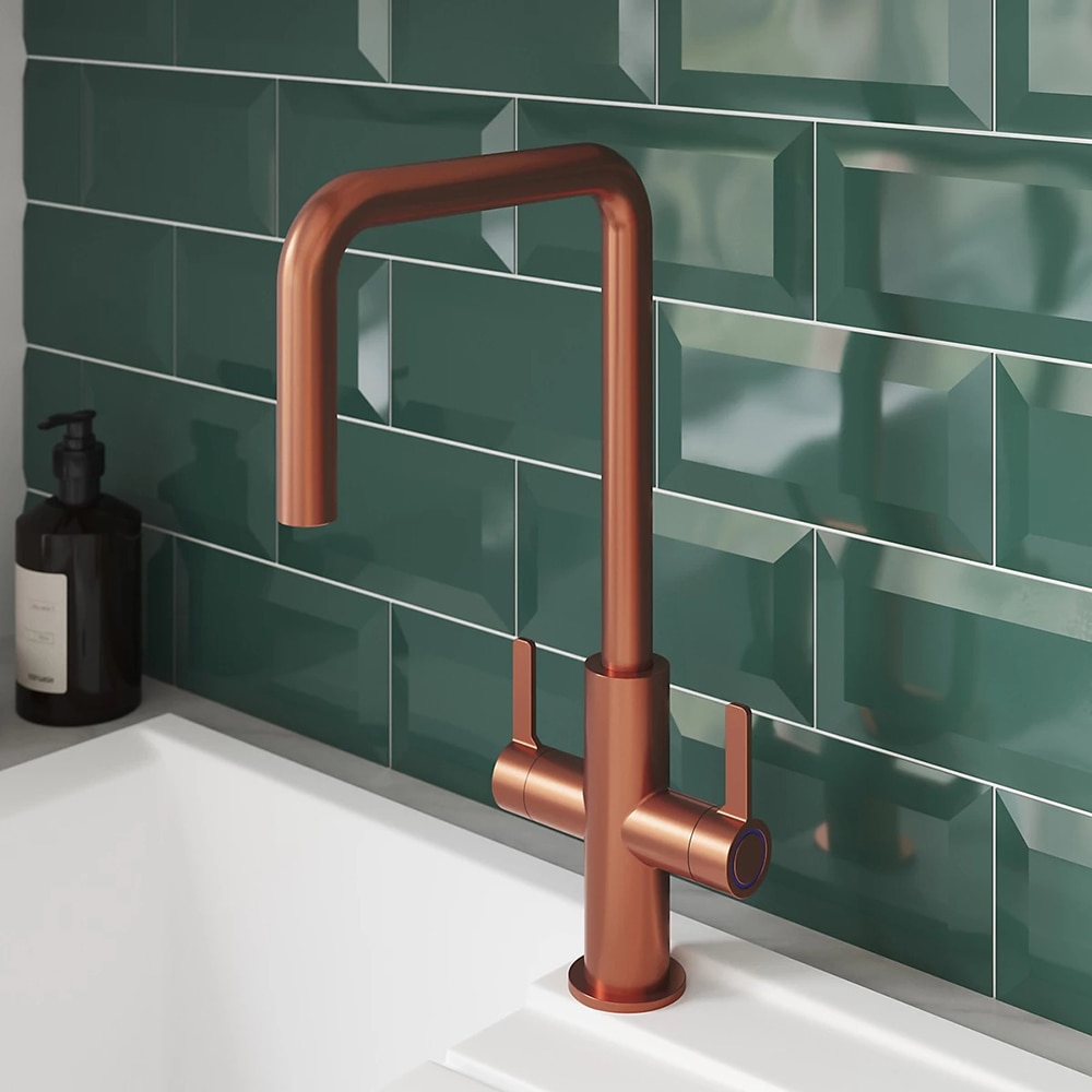 Baterie bucatarie GOODHOME Kamut, alama, cupru