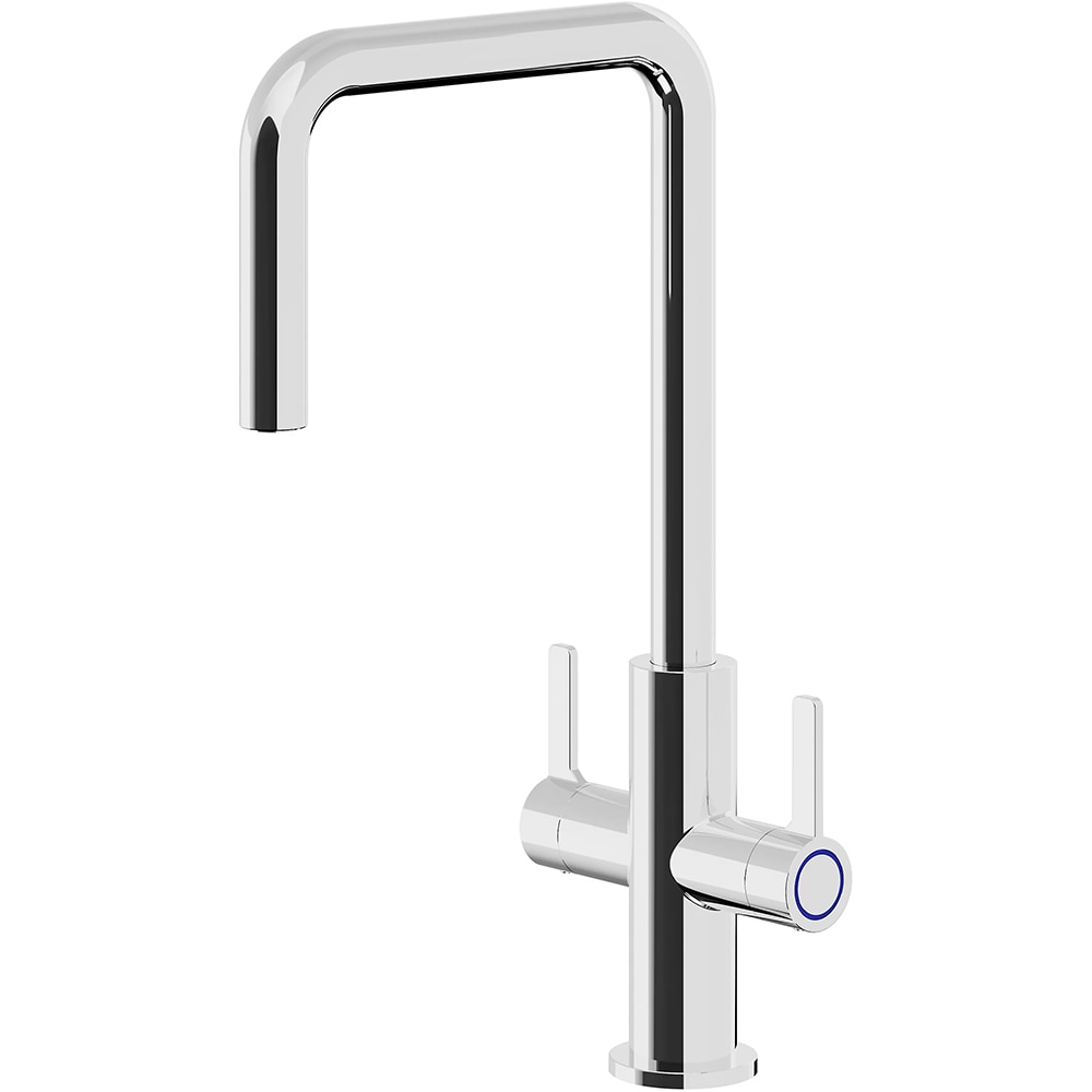 Baterie bucatarie GOODHOME Kamut, alama, crom