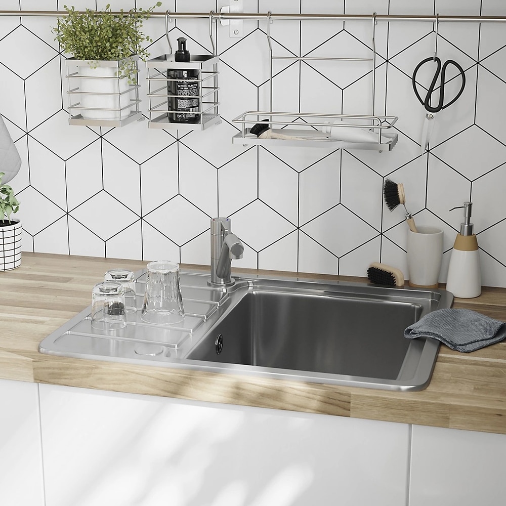 Baterie bucatarie GOODHOME Kawa, alama, inox