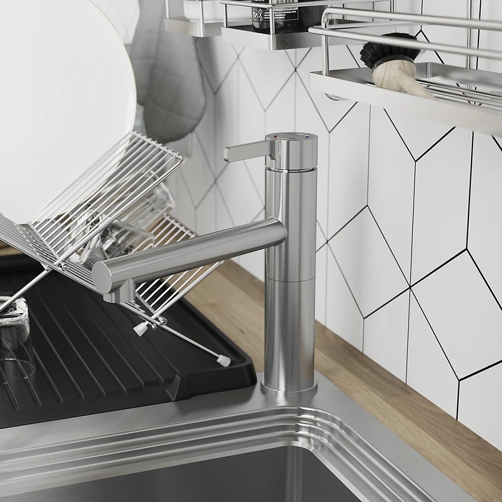 Baterie bucatarie GOODHOME Morita Top SS, alama, crom