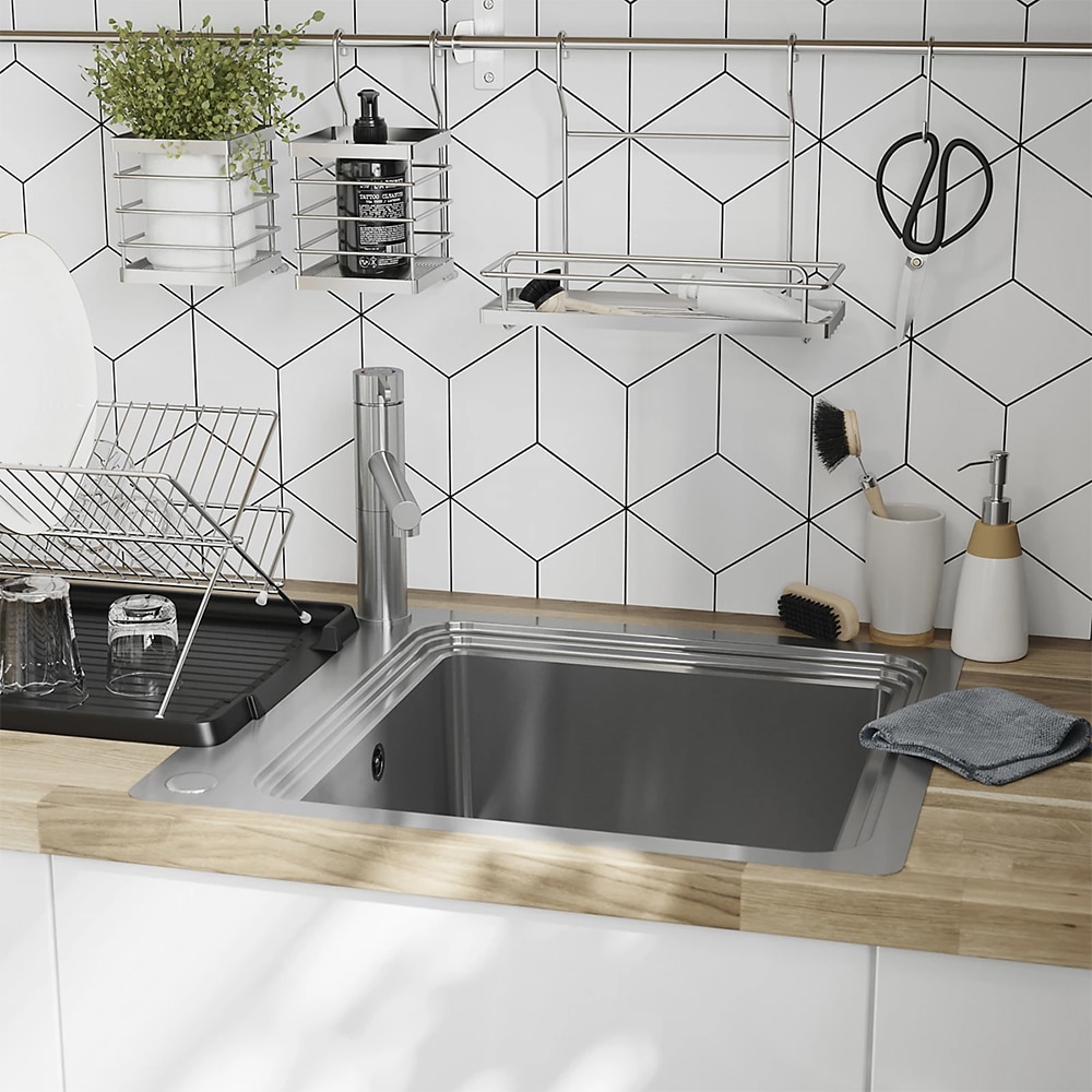 Baterie bucatarie GOODHOME Morita Top SS, alama, crom