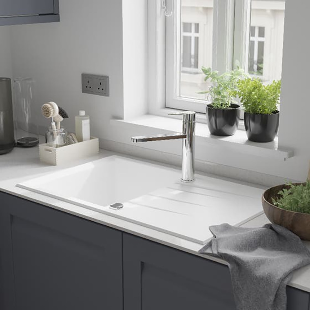 Baterie bucatarie GOODHOME Phoran, alama, crom