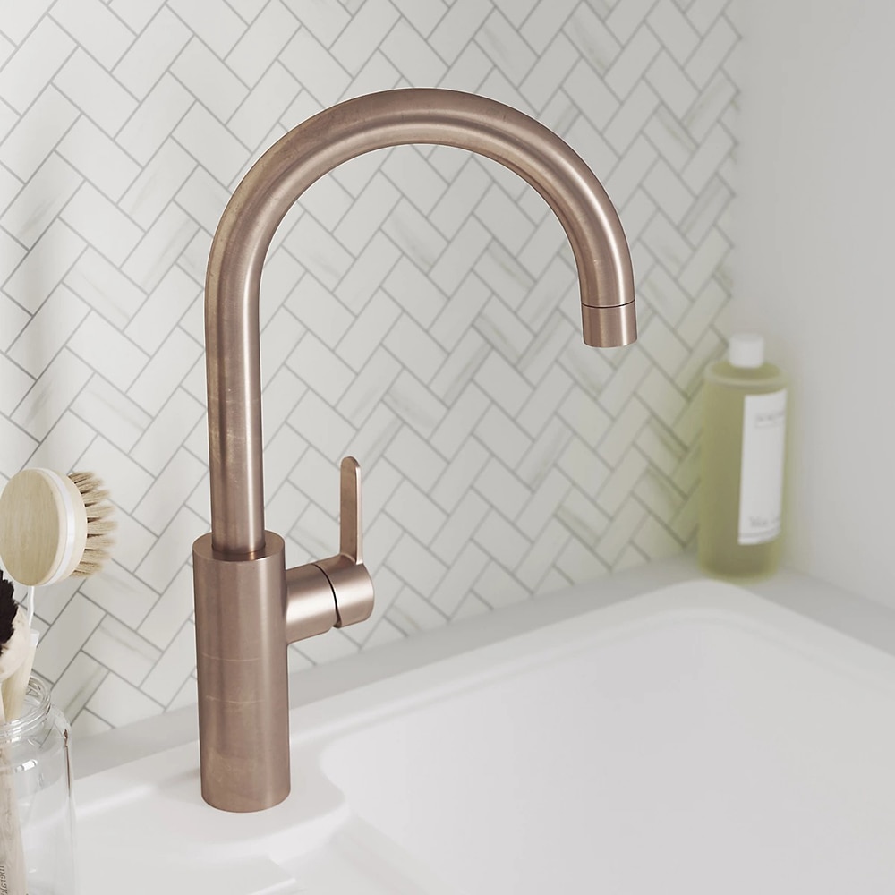 Baterie bucatarie GOODHOME Zanthe, alama, cupru