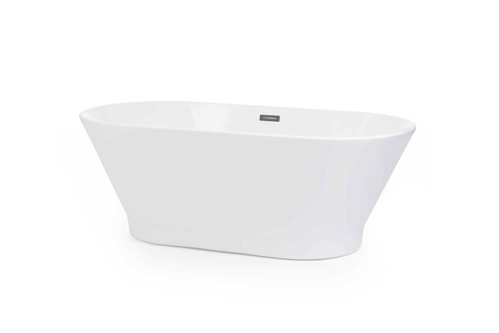 Cada freestanding baie, ovala, alba, 170 x 75 x 60 cm • GoodHome Oslo