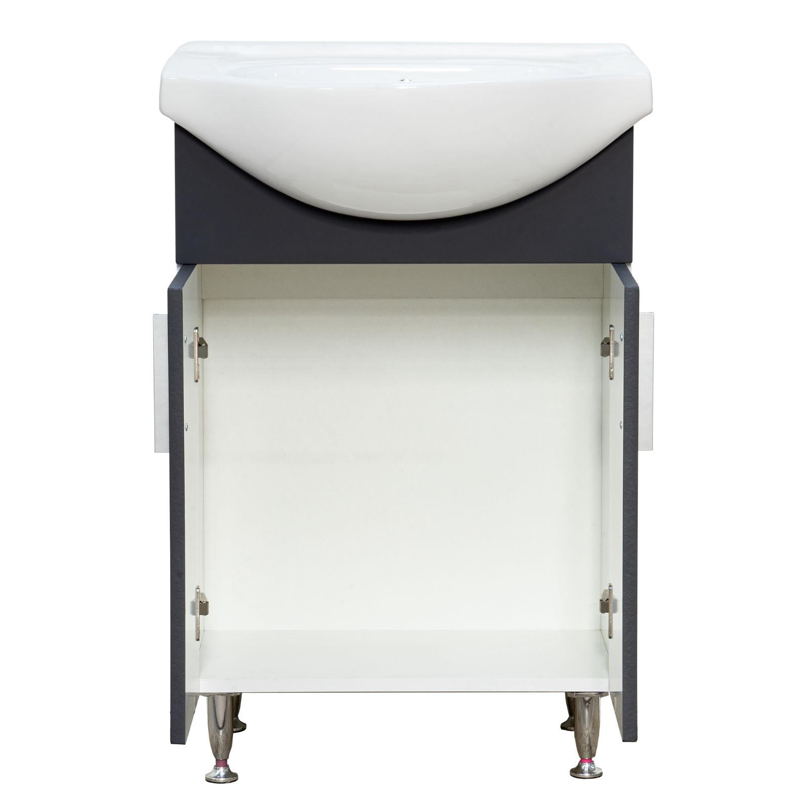 Set mobilier baie, PAL, 55 cm, gri  Bella