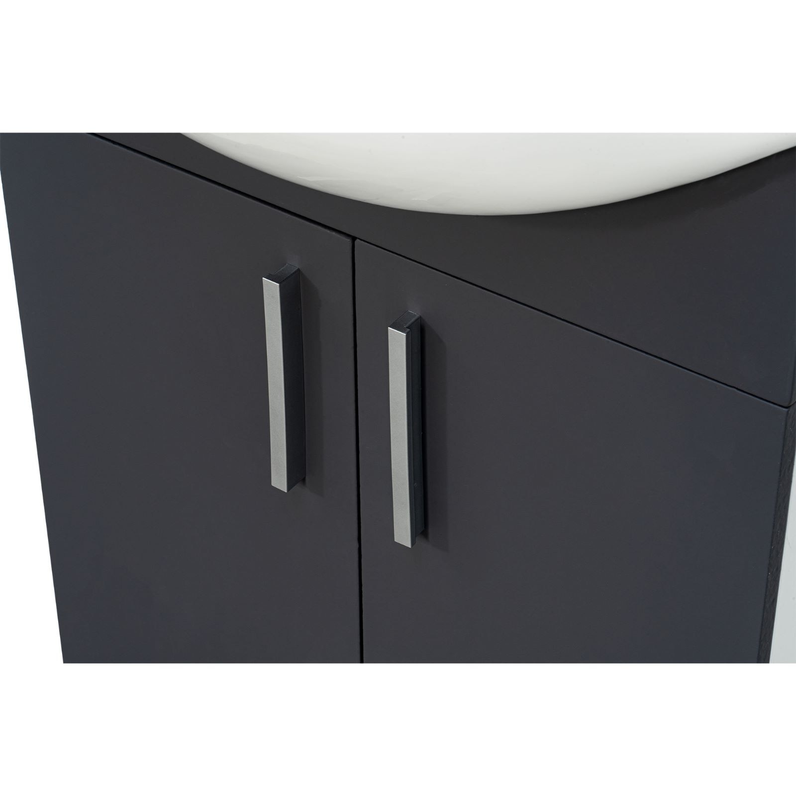 Set mobilier baie, PAL, 55 cm, gri  Bella