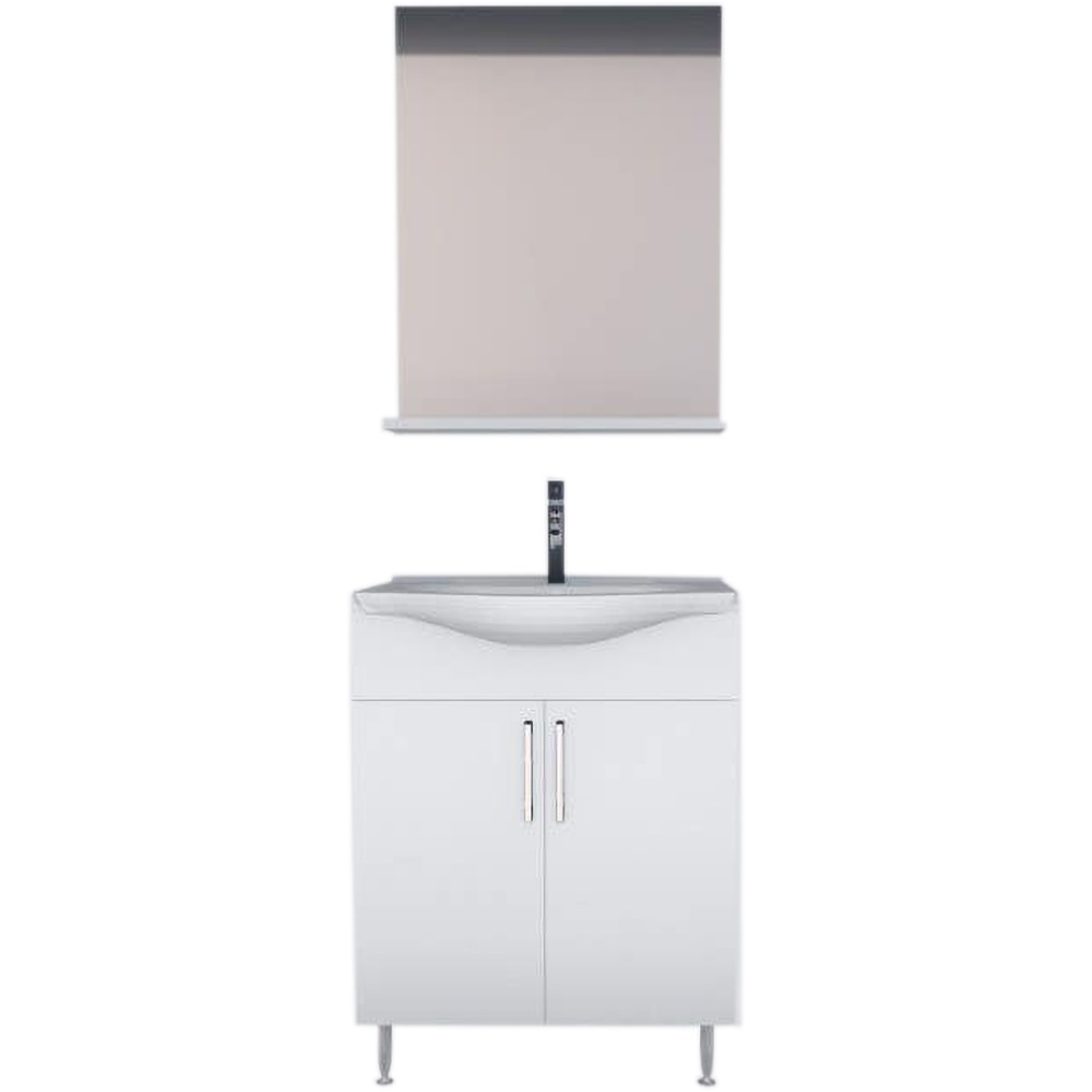 Set mobilier baie SANITOP Bella, 57 x 44.4 x 82 cm, alb