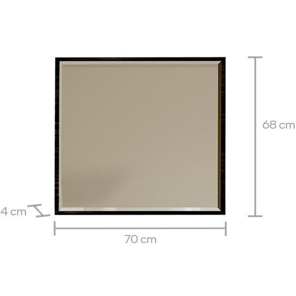 Oglinda baie SANITOP Element, 70 x 4 x 68 cm, negru