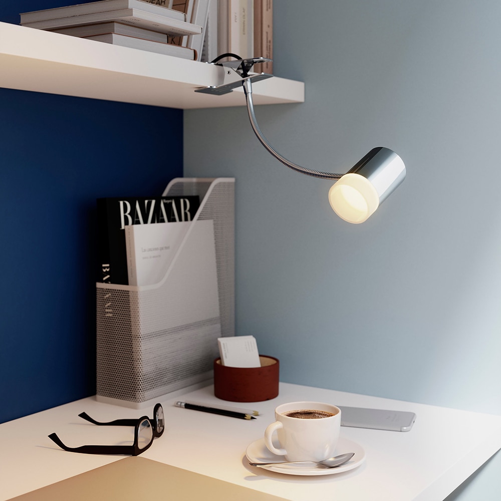 Lampa LED birou GOODHOME Maupin, 3.5W, 350lm, crom