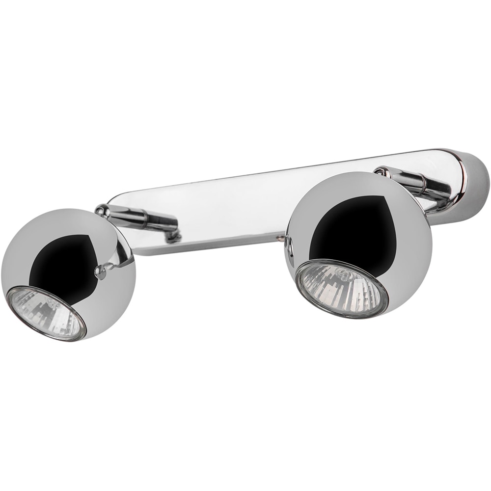 Spot dublu GOODHOME Roccheta, 7W, 500lm, GU10, argintiu