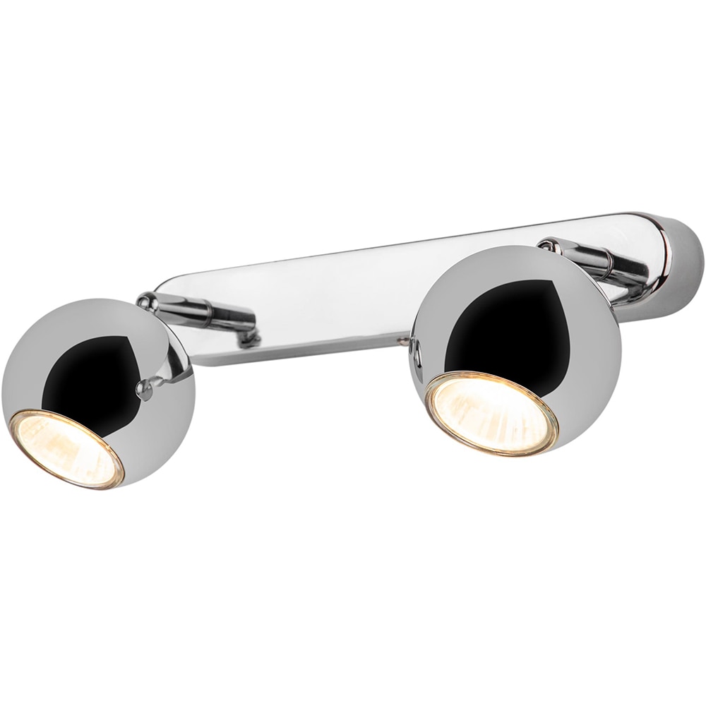 Spot dublu GOODHOME Roccheta, 7W, 500lm, GU10, argintiu