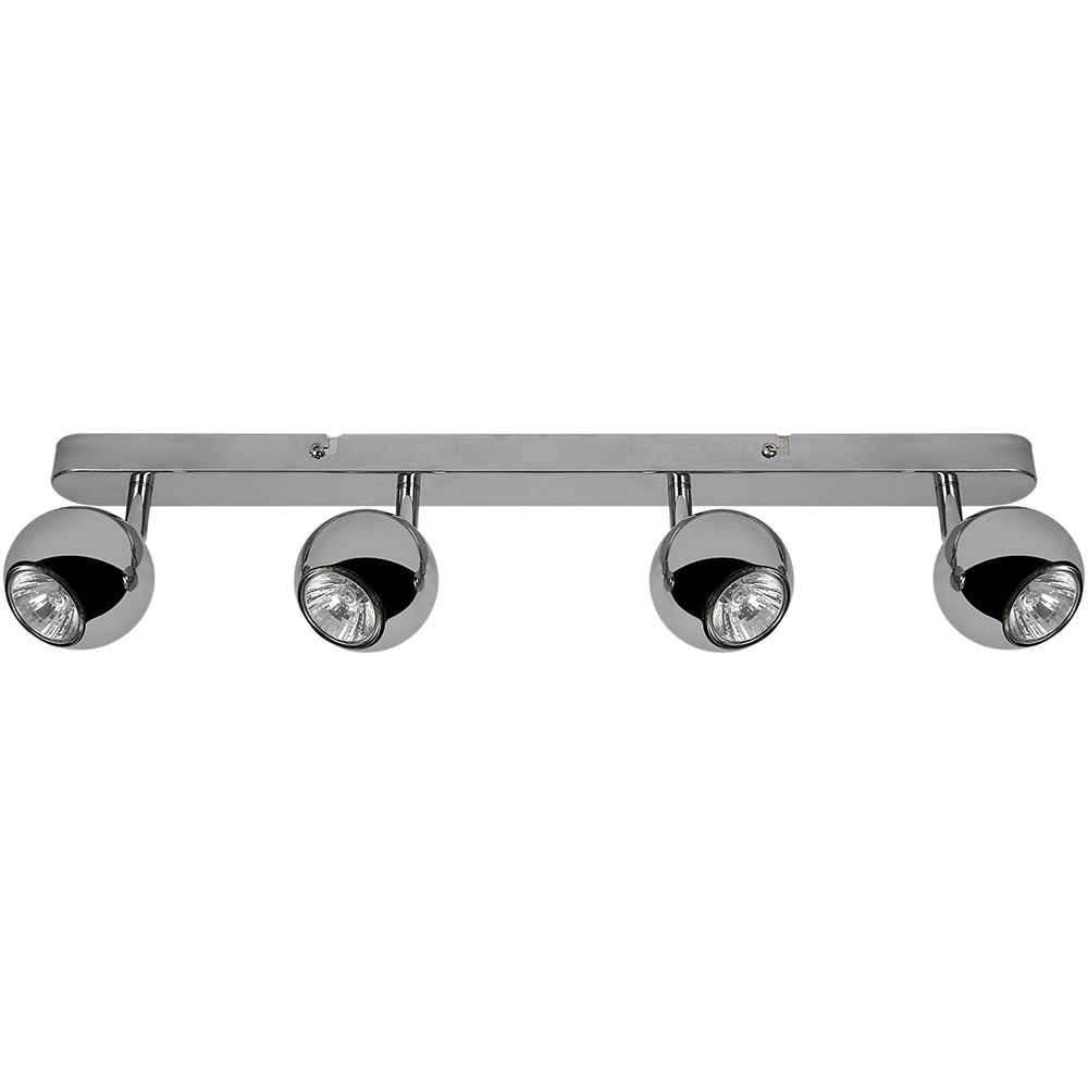 Spot LED Roccheta GOODHOME, 4 becuri GU10, 7W, crom