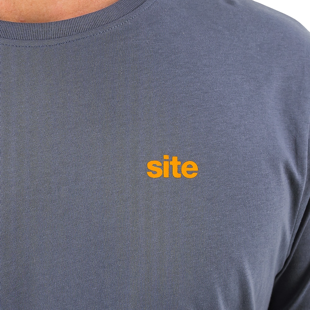 Set 2 tricouri SITE Troy, marimea XL, gri-albastru