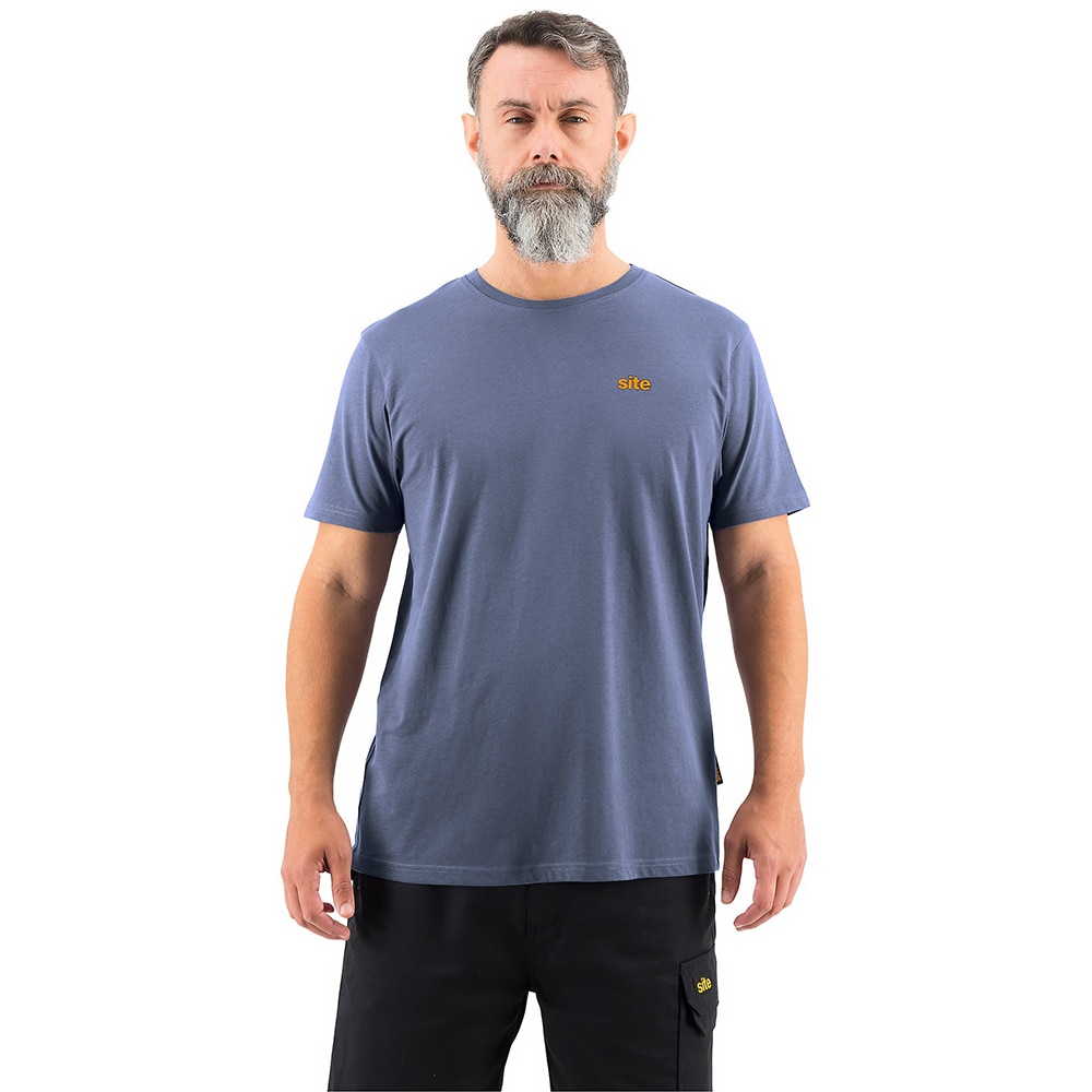 Set 2 tricouri SITE Troy, marimea XL, gri-albastru